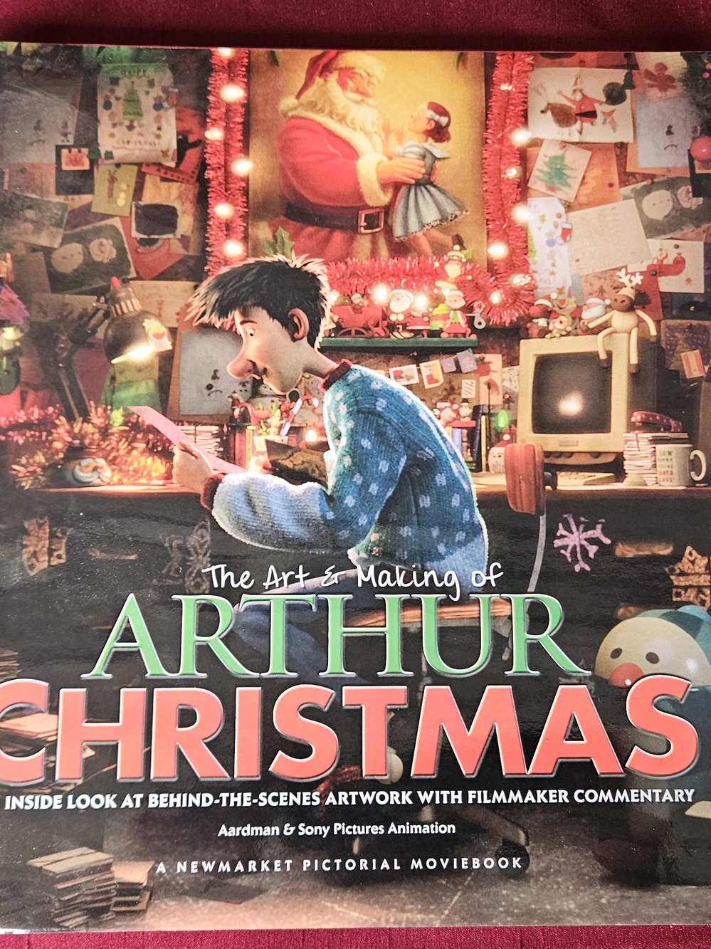 Art Making Arthur Christmas Sony Movie Inside Look Behind Scenes Artwork RARE!